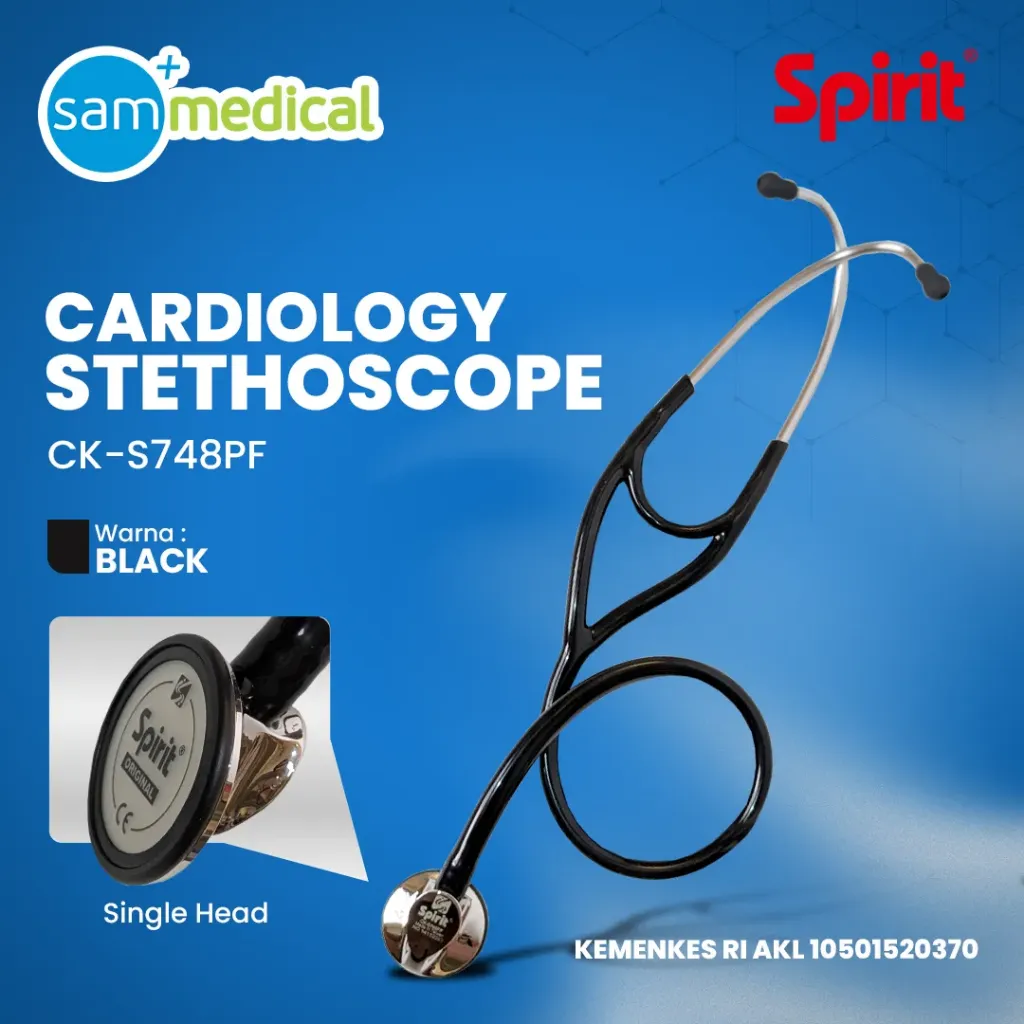 [120232048] Spirit Stethoscope Cardiology III CK-S748PF Black