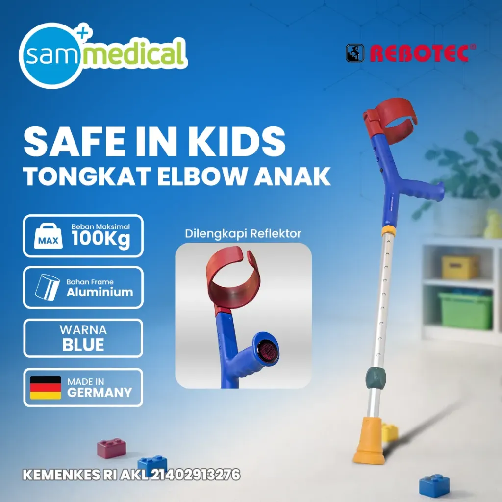 [120232081] Rebotec Safe In Kids Blue / T Elbow Anak Biru (122.95.10)