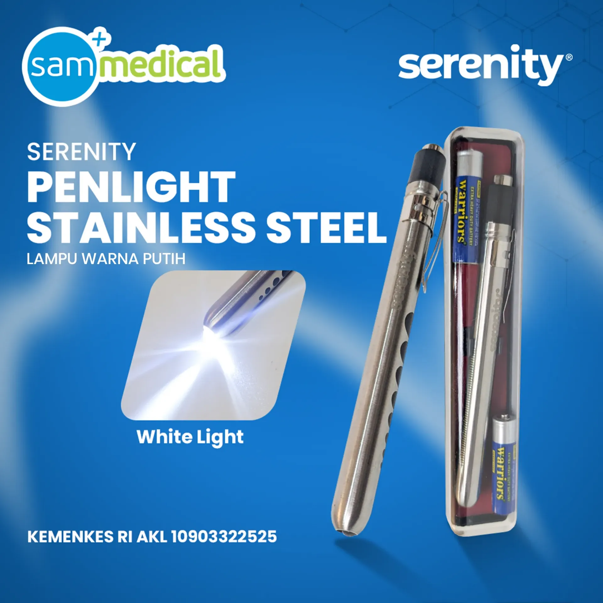 [120232119] Serenity Penlight Stainless Steel LED