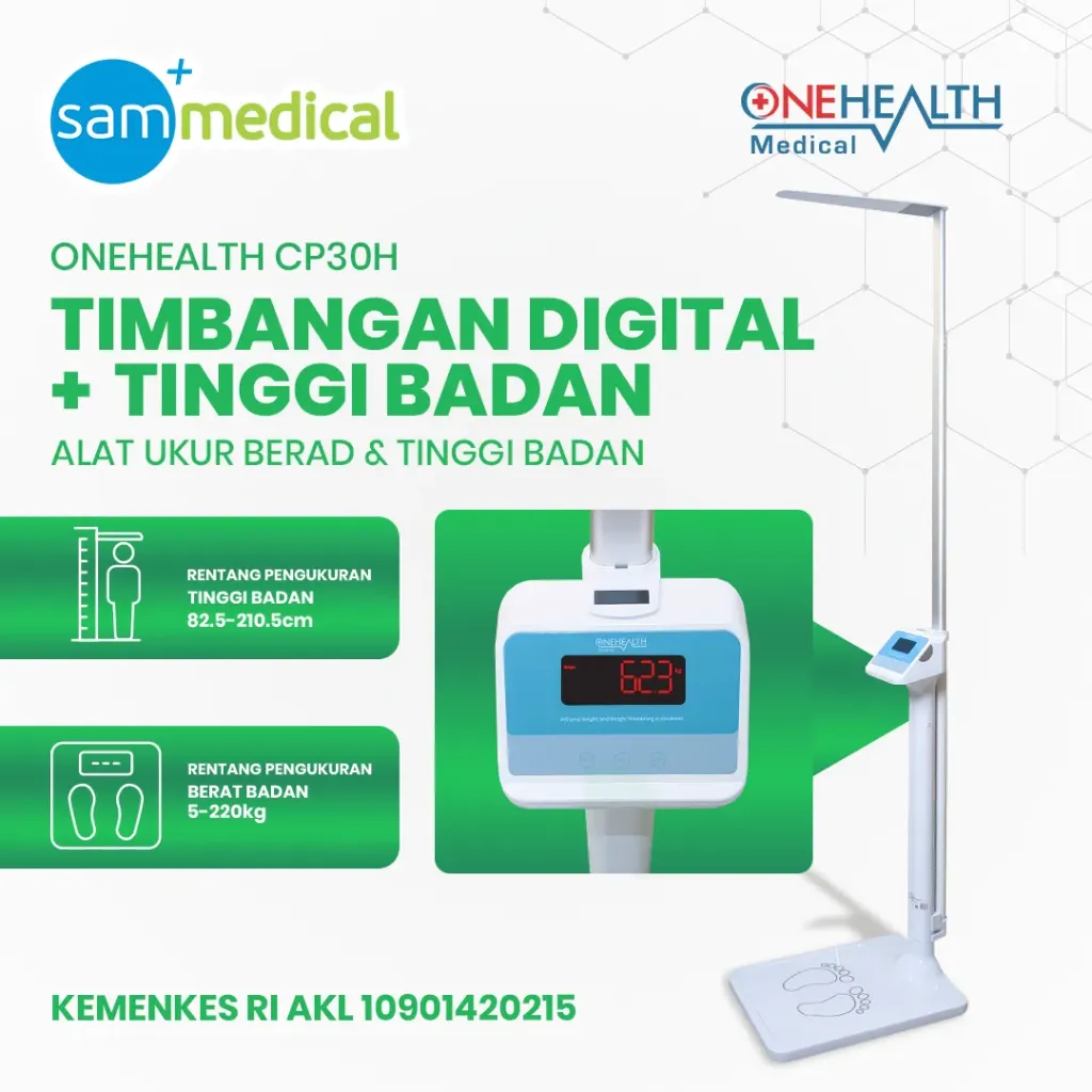 One Health Timbangan Digital + Tinggi Badan CP30H