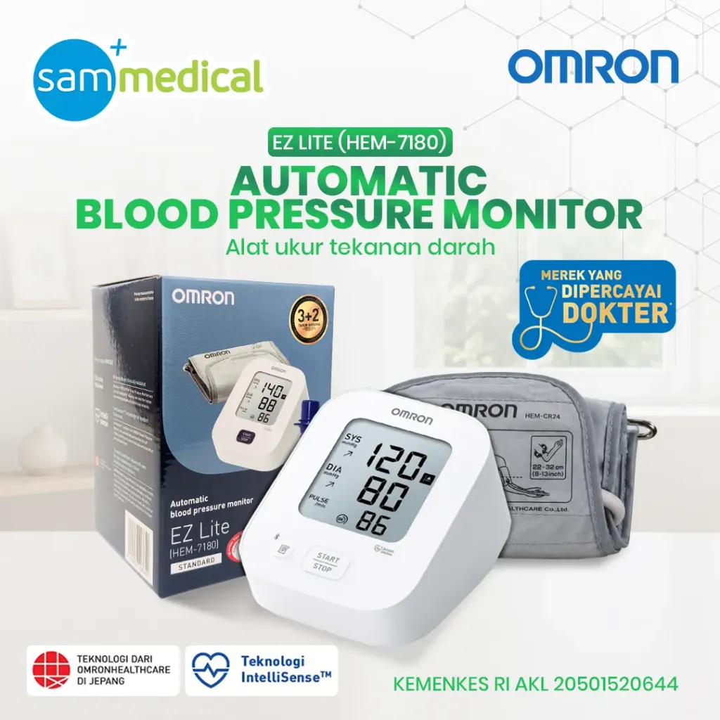 Omron Tensimeter Digital HEM-7180 EZ Lite