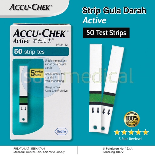 [00120150052] Accu Chek Active Strip - 50 strip