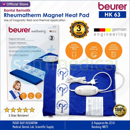 [00120150317] DISCONTINUE Beurer Magnetic Heating Pad / Bantal electric HK 63 
