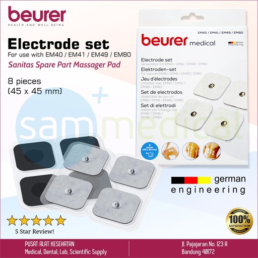 [00120150325] Beurer Sanitas Spare Part Massager Pad for Em-41/49 @ 4psg