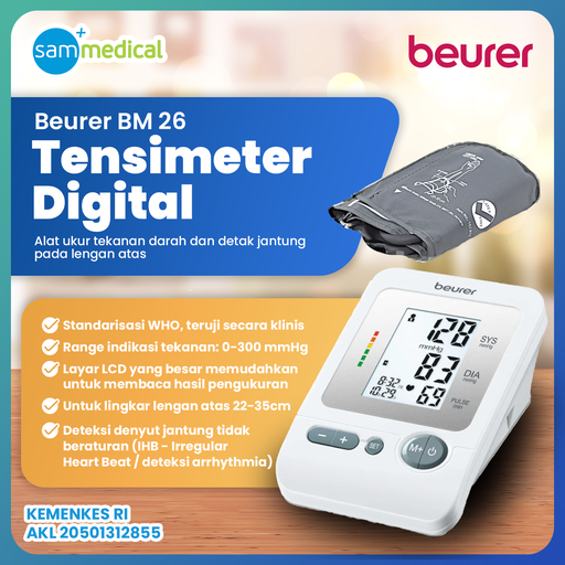 [00120150327] Beurer Tensimeter Digital - Lengan BM 26