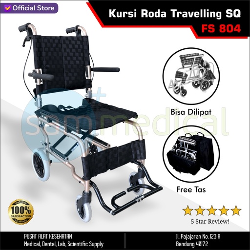 [00120151309] Kursi Roda Travelling SQ FS 804