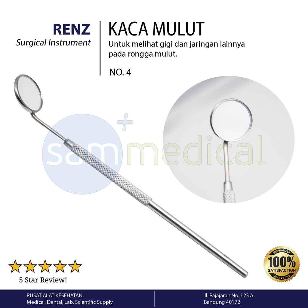 Renz Kaca Mulut +Gagang No 4 | sam medical