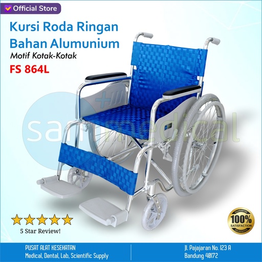 [00120153927] Kursi Roda Ringan Kotak - Kotak FS 864L 