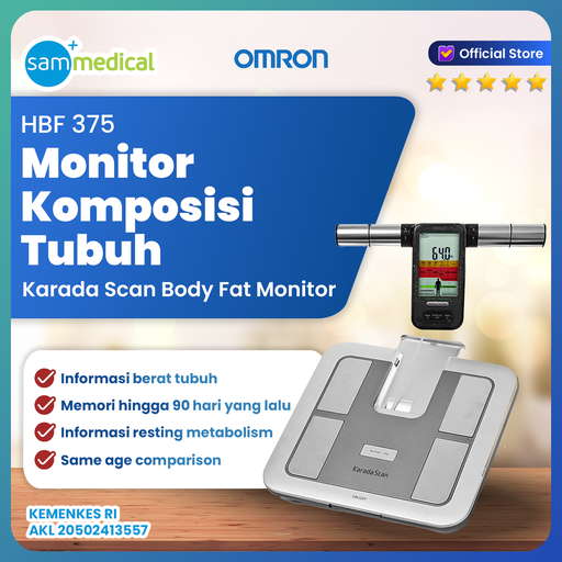 [00120160039] Omron Karada Scan Body Composition Monitor - HBF 375