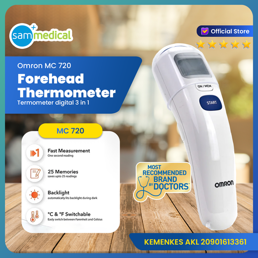 [00120160858] Omron Forehead Thermometer MC 720