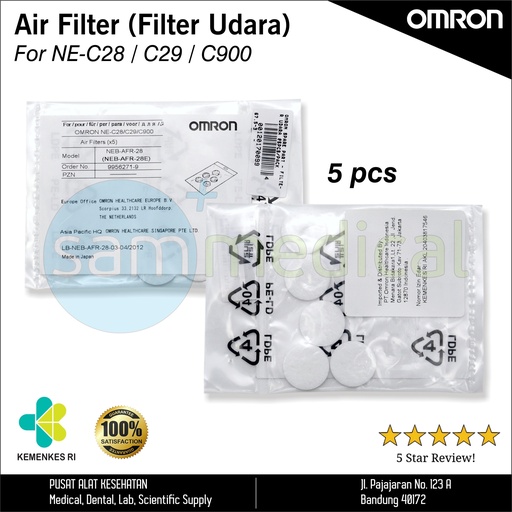 [00120170099] Omron Spare Part - Filter Udara @5pcs/pack