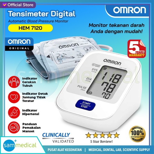 [00120170274] Omron Tensimeter - Lengan Basic - HEM 7120