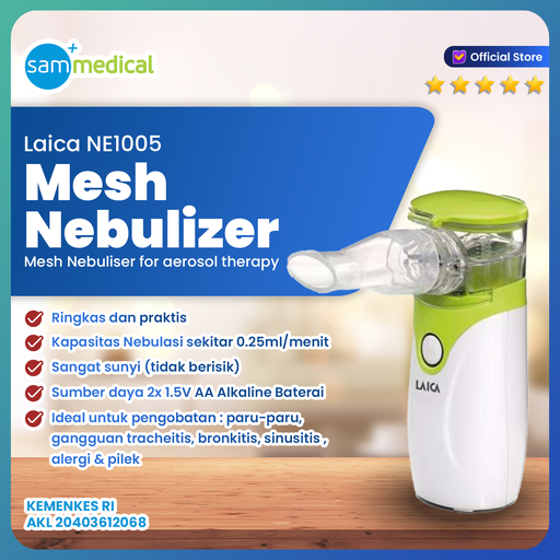 [00120170524] Laica Ultrasonic Mesh Nebulizer NE 1005