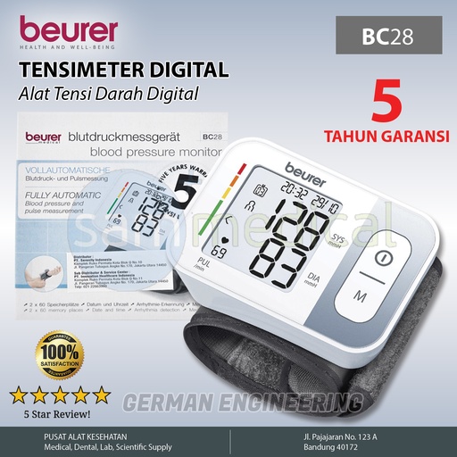 [00120180395] Beurer Tensimeter Digital Wrist BC-28