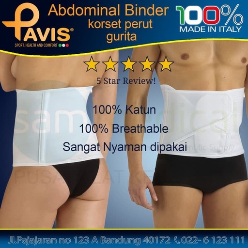 [00120190188] PAVIS Post Operative Unisex Binder 675 (Tinggi 30cm) Size M