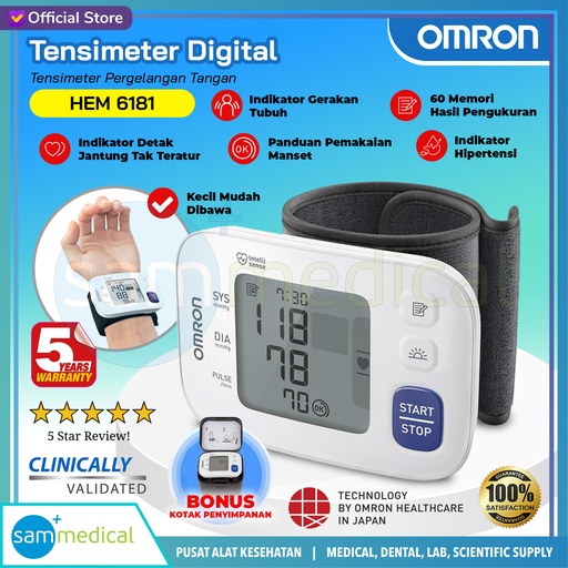 [00120190203] Discontinue Omron BPM Tensimeter Wrist HEM-6181