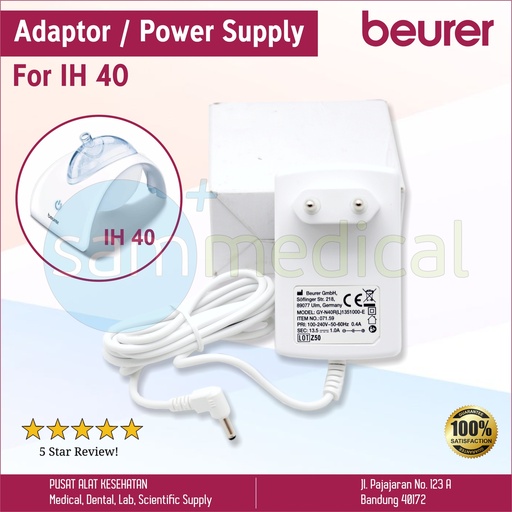 [00120190258] Beurer Spare Part - Adaptor / Power Supply For IH 40