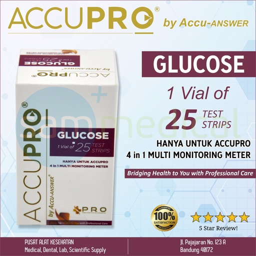 [00220190011] ACCUPRO Strip Glucose @25pcs