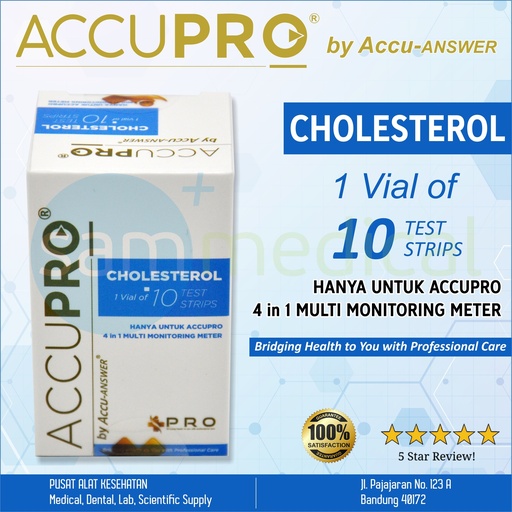[00120190550] ACCUPRO Strip Cholesterol @10pcs