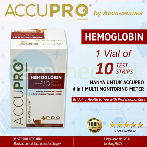 [00120190552] ACCUPRO Strip Hemoglobin @10pcs