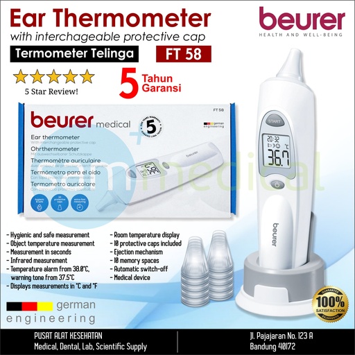 [00120190580] Beurer Ear Thermometer FT 58