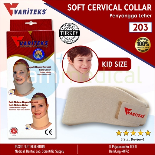 [00120190643] Variteks Kids Soft Cervical Collar VAR 203