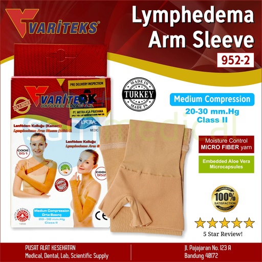[00120190666] Variteks Lymphedema Arm Sleeve CCL II 20-30mmHg No 2 (VAR952-2)