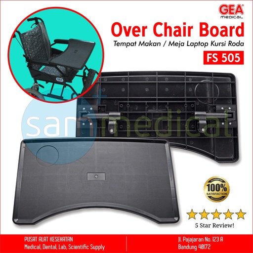 [00120200535] GEA Over Chair Board / Tempat Makan Meja Laptop Kursi Roda FS 505