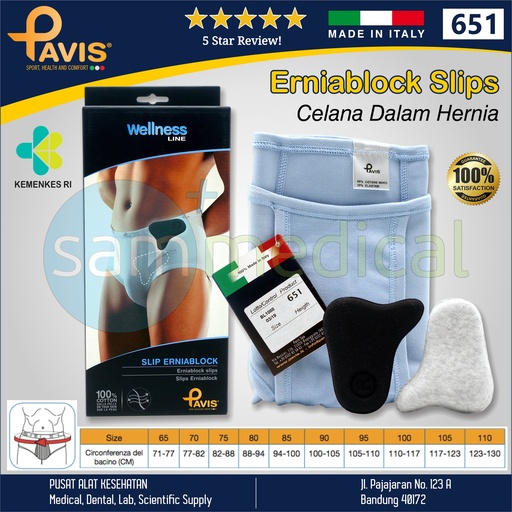 [00120210120] PAVIS Erniablock Medium / Celana Hernia 651 - No 80 (88-94CM)