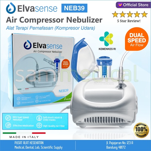 [00120210381] ELVASENSE Air Compressor Nebulizer NEB39