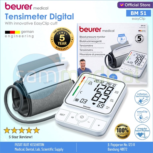 [00120210505] Beurer Tensimeter Digital - Lengan BM 51 EasyClip 