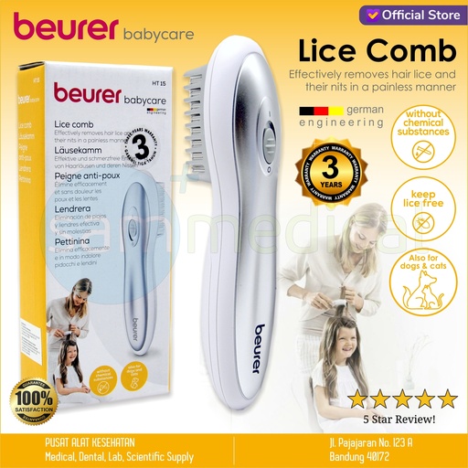 [00120220058] Beurer Lice Comb (sisir kutu) HT 15