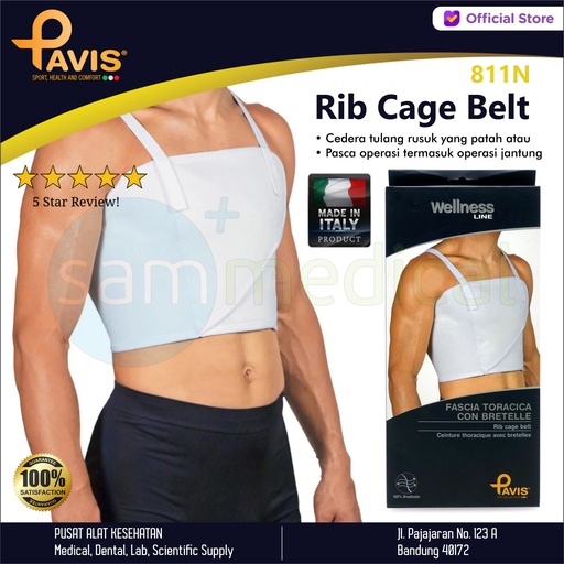 [00120220458] Pavis Rib Cage Belt Sacro Lumbar 811n - L (115-140cm)