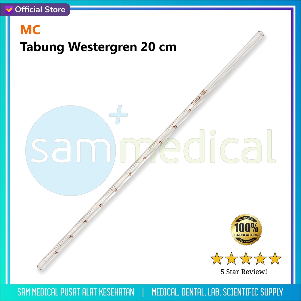 MC Tabung Westergren / Pipet Westergren 20cm | sam medical