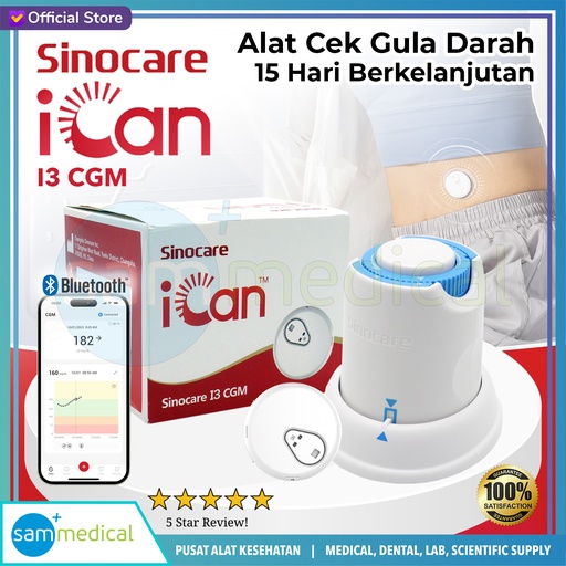 [120230866] Sinocare iCan i3 Alat Cek Gula Darah 15 Hari Berkelanjutan
